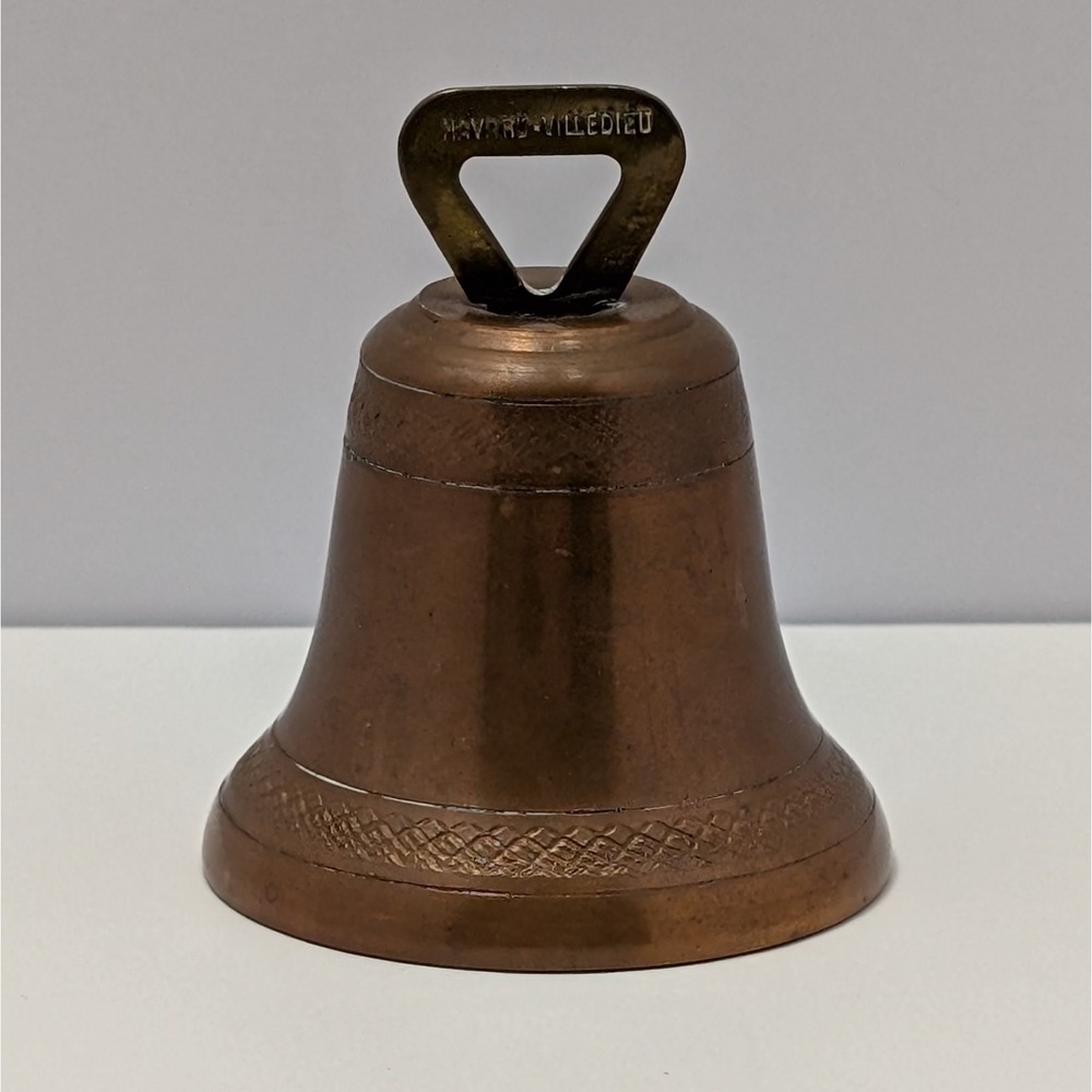 Cornille-Havard Villedieu French Brass Mini Bell 2" Marked Normandy Foundry VTG